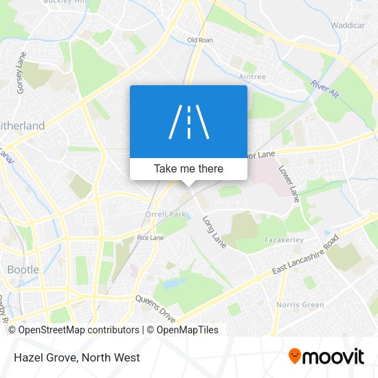 Hazel Grove map