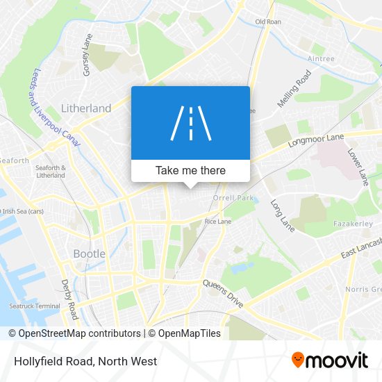 Hollyfield Road map