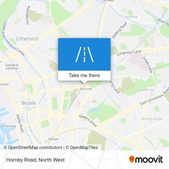 Hornby Road map