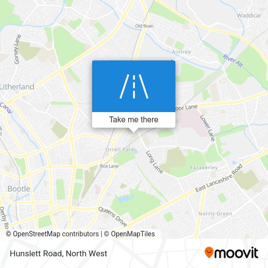 Hunslett Road map