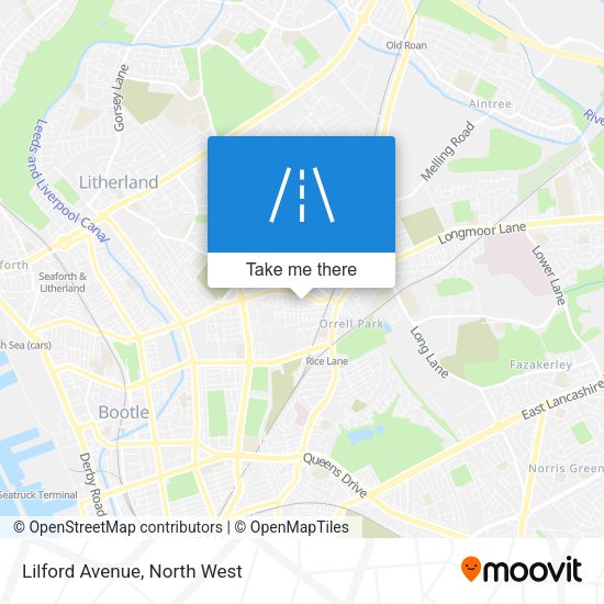 Lilford Avenue map