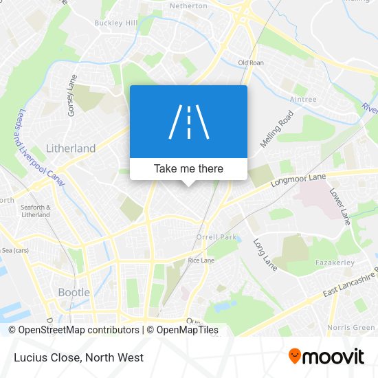 Lucius Close map