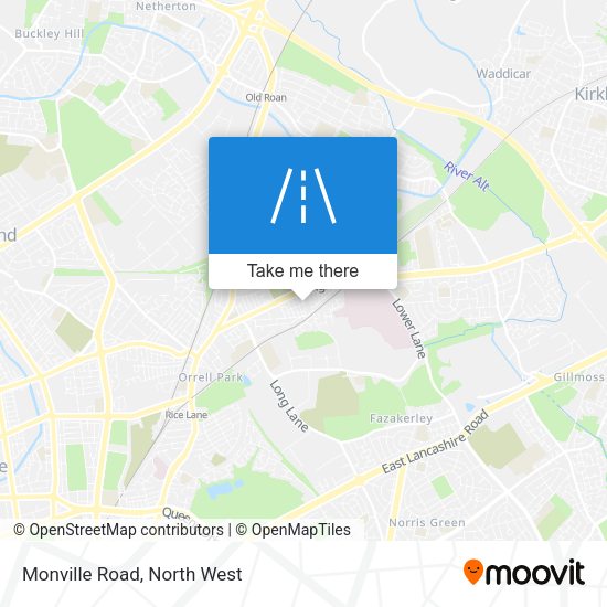 Monville Road map