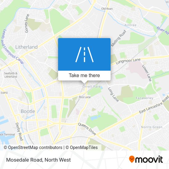 Mosedale Road map