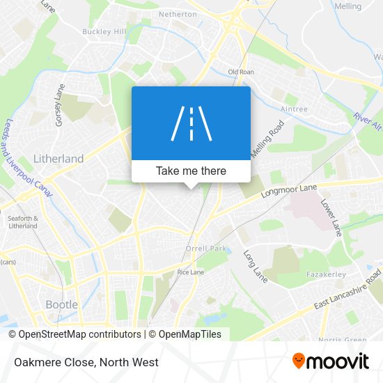Oakmere Close map