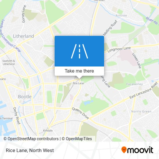 Rice Lane map