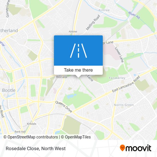 Rosedale Close map