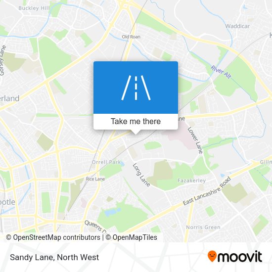 Sandy Lane map