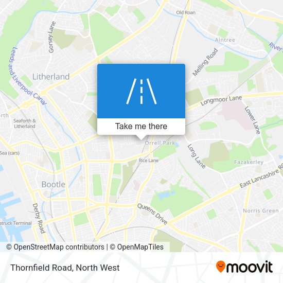 Thornfield Road map