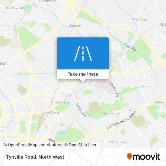 Tynville Road map