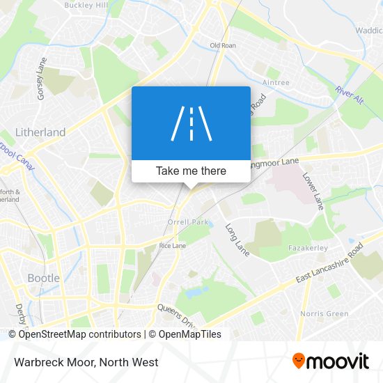 Warbreck Moor map