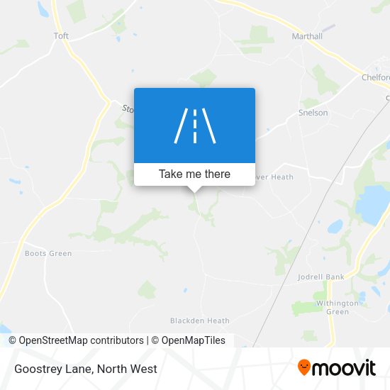 Goostrey Lane map