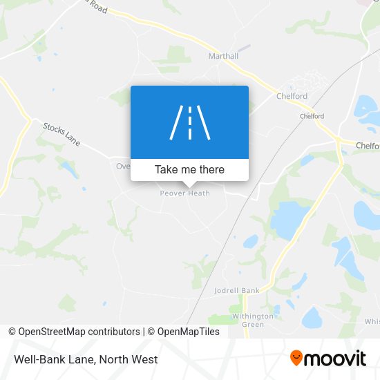 Well-Bank Lane map