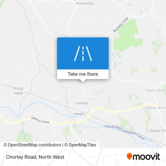Chorley Road map
