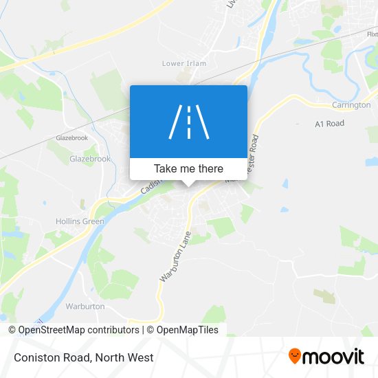 Coniston Road map