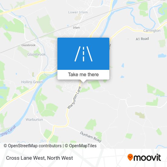 Cross Lane West map