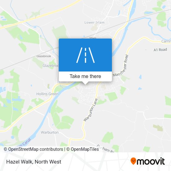 Hazel Walk map