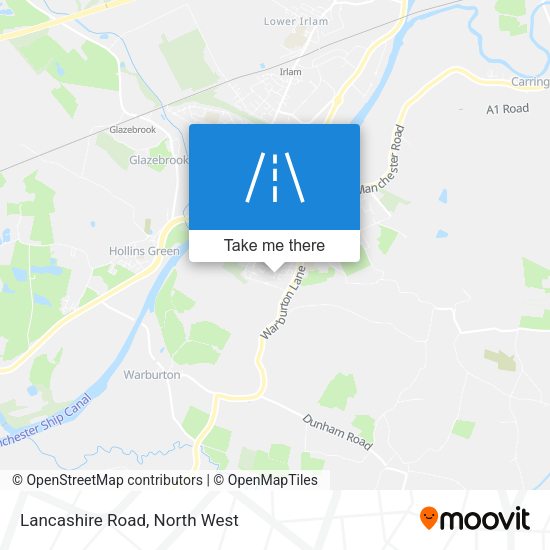 Lancashire Road map