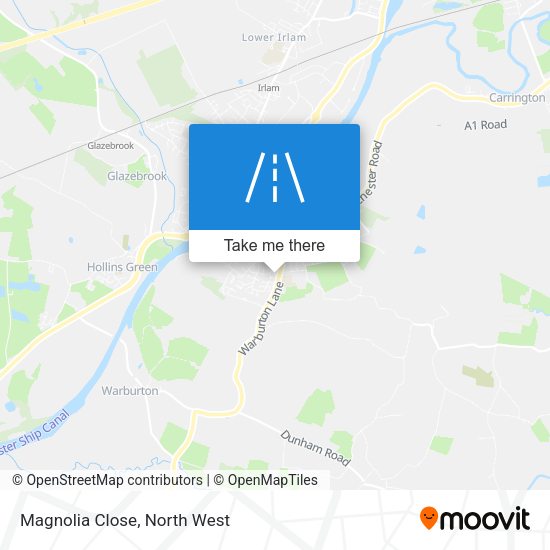 Magnolia Close map