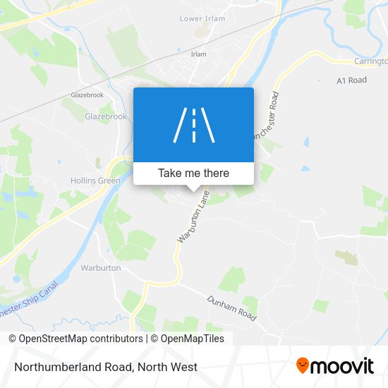 Northumberland Road map