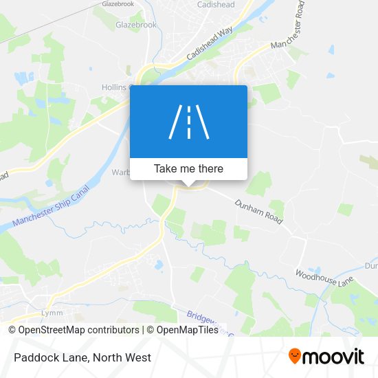 Paddock Lane map