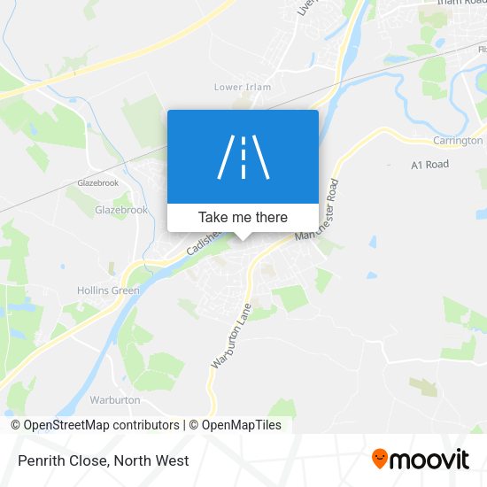 Penrith Close map