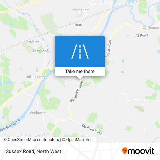 Sussex Road map