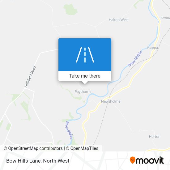 Bow Hills Lane map