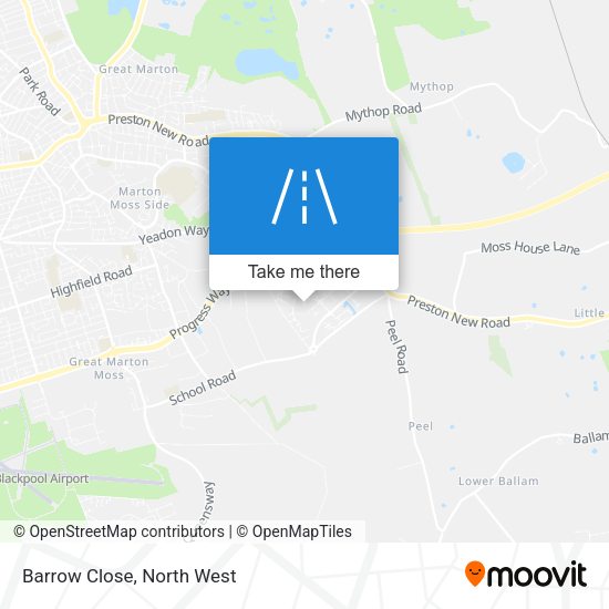 Barrow Close map