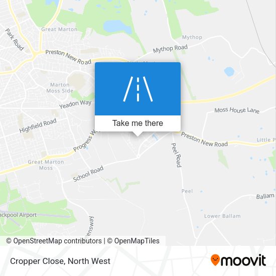 Cropper Close map