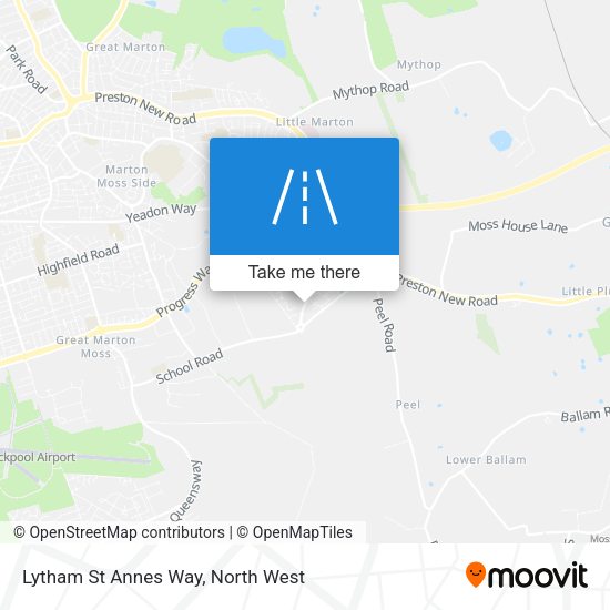 Lytham St Annes Way map