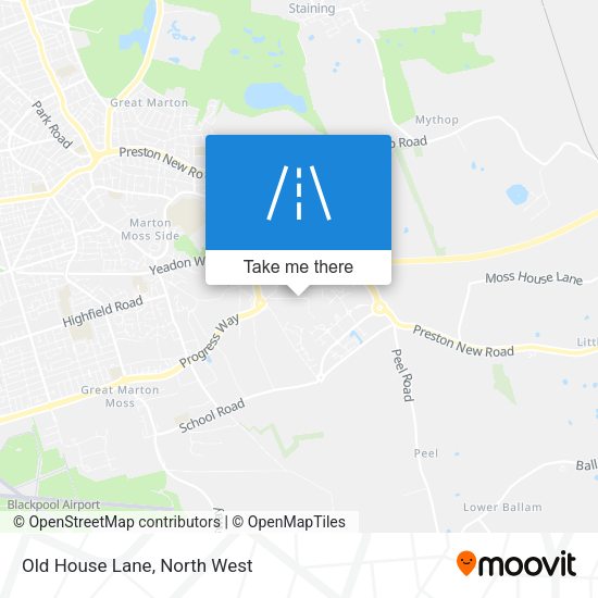 Old House Lane map