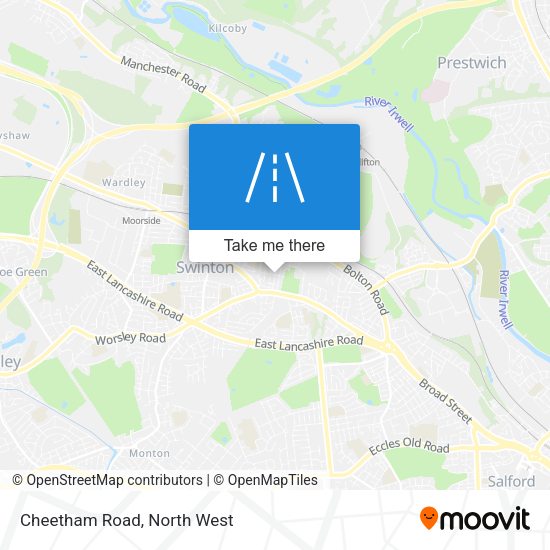 Cheetham Road map