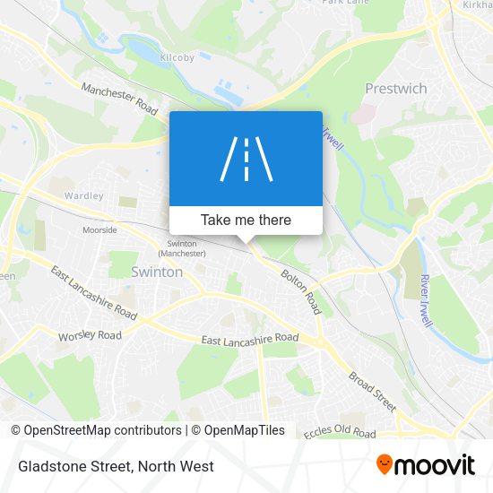 Gladstone Street map