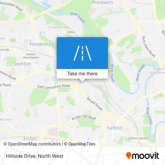 Hillside Drive map