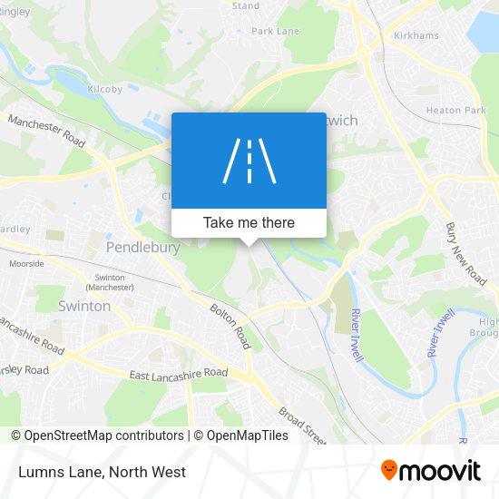Lumns Lane map