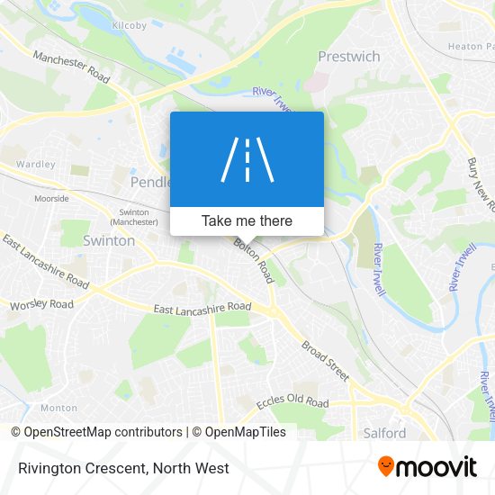 Rivington Crescent map