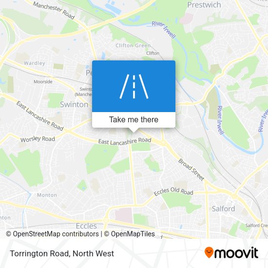 Torrington Road map