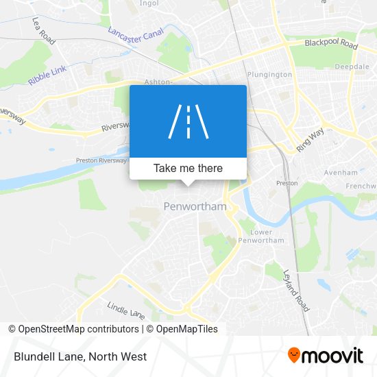 Blundell Lane map