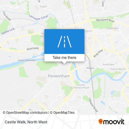 Castle Walk map