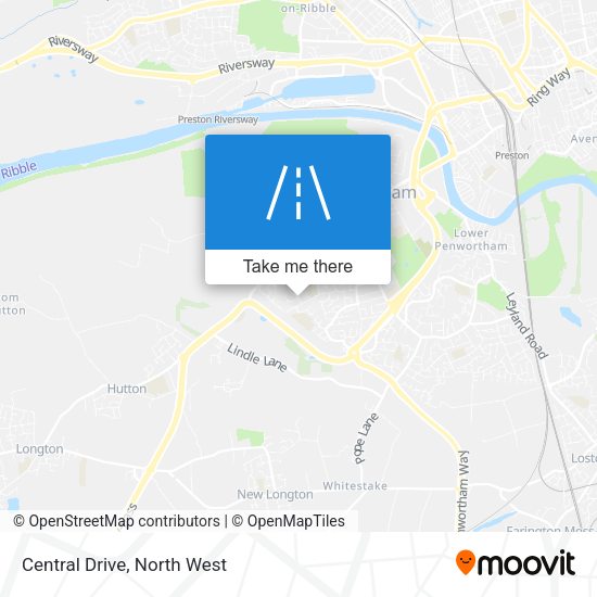 Central Drive map