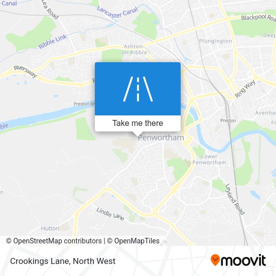 Crookings Lane map
