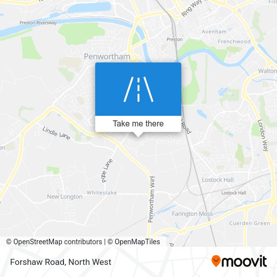 Forshaw Road map
