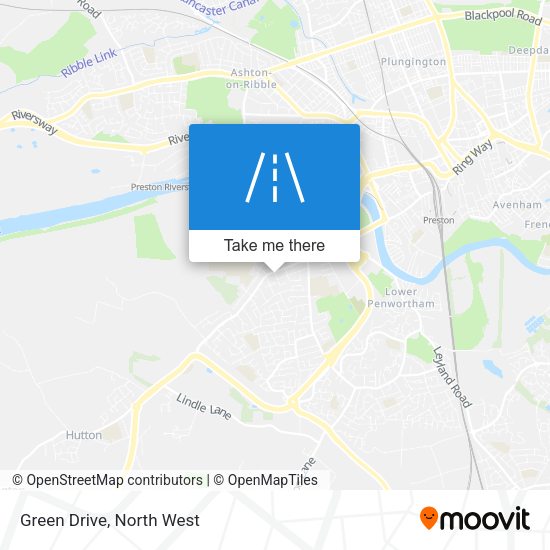 Green Drive map