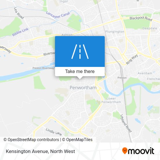 Kensington Avenue map