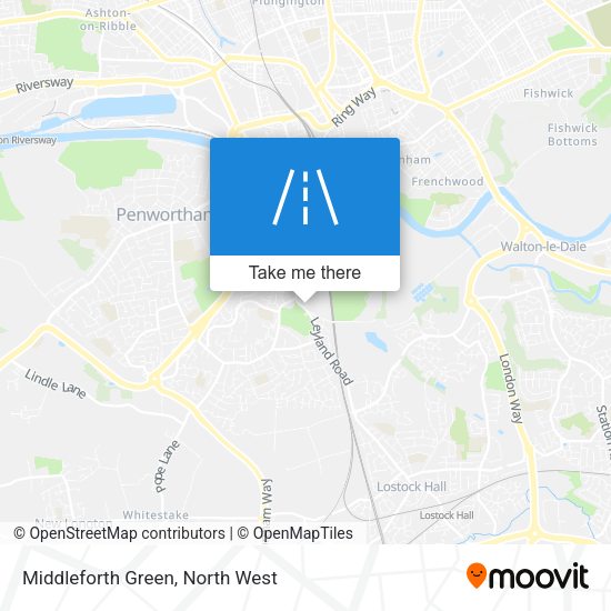 Middleforth Green map