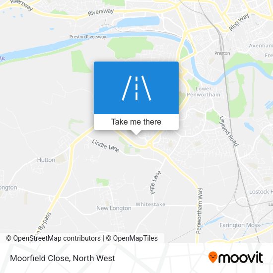 Moorfield Close map