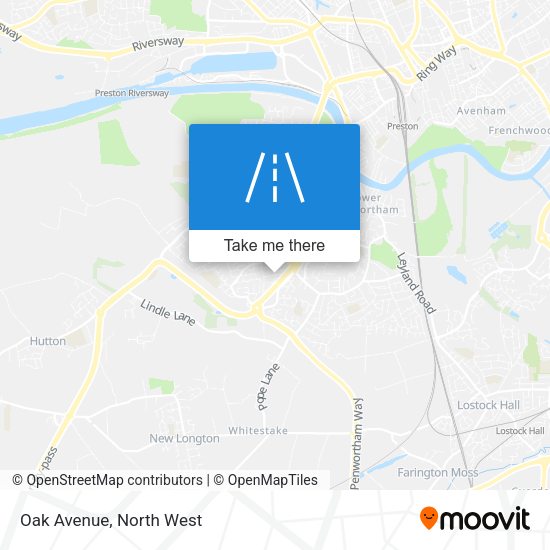 Oak Avenue map