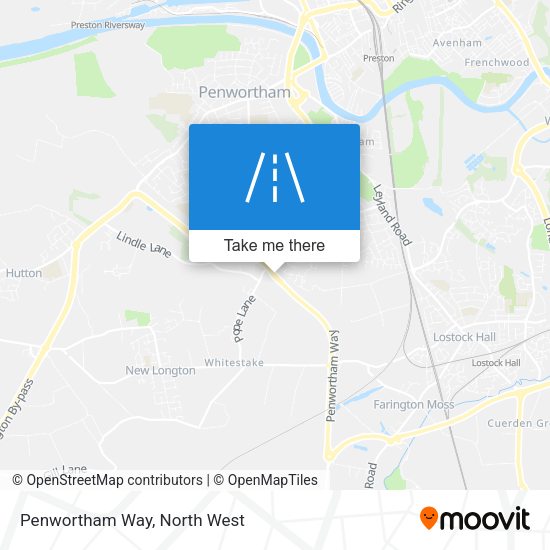 Penwortham Way map
