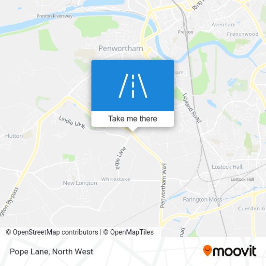 Pope Lane map